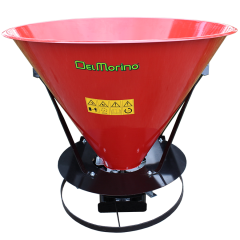 DMSP 150-500: Tárcsás műtrágya és sószóró, 150-500 literes kapacitással.
